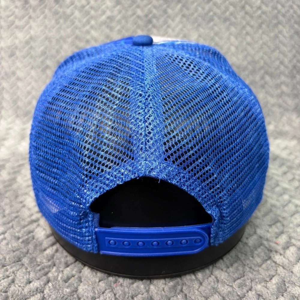 Dallas Mavericks NBA Sprite Trucker Hat Blue White Mesh Snapback Cap 1309